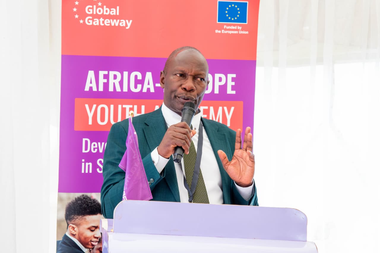 NYOTA Project Manager Augustine Mayabi during the launch of AEYA partnership