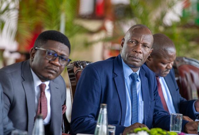 PS Fikirini Jacobs and NYOTA NPM Augustine Mayabi during a meeting at State House.