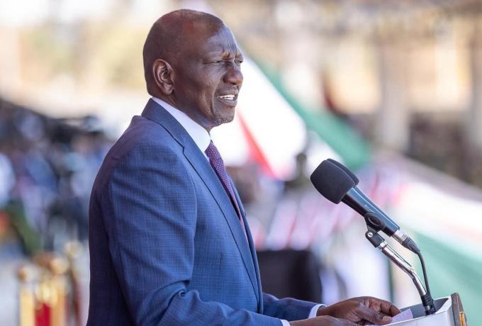 President William Ruto during Mashujaa Day Celebration in Kitui County