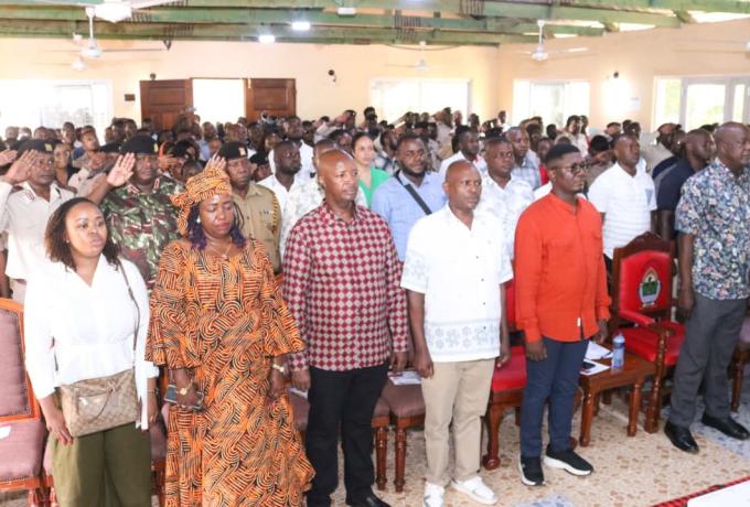 PS Fikirini Jacobs during a NYOTA project sensitization