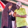 President William Ruto during the NYOTA Project Business grants disbursement in North Easteb 